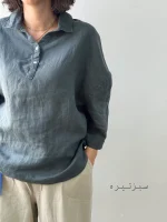 شومیز لیما | جنس صددرصد لینن | در سایزهای متنوع - Image 4