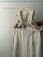 پیراهن بلند | تک رنگ | فریسایز - Image 8