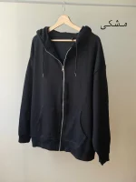 سوییشرت زارا وارداتی| تک رنگ مشکی | درسایزهای متنوع - Image 3