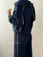 ست آویشو (لیما) | درسه سایز متنوع | رنگبندی مشکی و سرمه ای - Image 3
