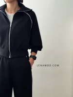 ست آویشو (لیما) | درسه سایز متنوع | رنگبندی مشکی و سرمه ای - Image 2
