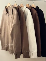 سوییشرت نیم زیپ ( یونیسکس ) | فریسایز | در رنگ های متنوع - Image 16