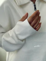 سوییشرت نیم زیپ ( یونیسکس ) | فریسایز | در رنگ های متنوع - Image 4