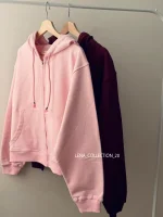 سوییشرت زیپ دار ریوا | فریسایز | ۶ رنگ متنوع - Image 9