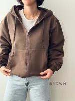 سوییشرت زیپ دار ریوا | فریسایز | ۶ رنگ متنوع - Image 7