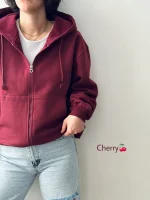 سوییشرت زیپ دار ریوا | فریسایز | ۶ رنگ متنوع - Image 2