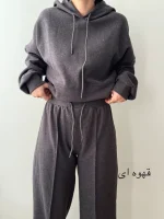 ست هودی شلوار لیندا | فریسایز | در رنگ های متنوع - Image 4