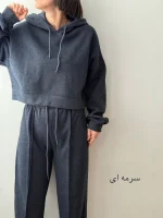 ست هودی شلوار لیندا | فریسایز | در رنگ های متنوع - Image 2