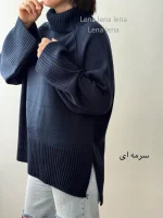 بافت یقه شول قد 70 | فریسایز | در 6 رنگ متنوع - Image 6