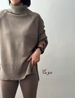 بافت یقه شول قد 70 | فریسایز | در 6 رنگ متنوع - Image 10