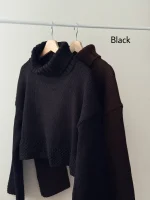 کراپ بافت یقه شول | فریسایز قد50 | 4 رنگ متنوع - Image 10