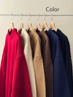 بافت یقه گرد | فریسایز | در رنگ های متنوع - Image 7