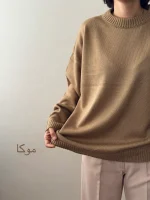 بافت یقه گرد | فریسایز | در رنگ های متنوع - Image 5