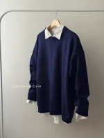 بافت یقه گرد | فریسایز | در رنگ های متنوع - Image 6