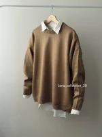 بافت یقه گرد | فریسایز | در رنگ های متنوع - Image 9