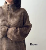 بافت نیم زیپ آلما | در رنگ های متنوع | فریسایز قد 70