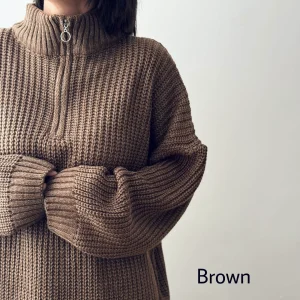 بافت نیم زیپ آلما | در رنگ های متنوع | فریسایز قد 70