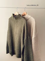 بافت نیم زیپ آلما | در رنگ های متنوع | فریسایز قد 70 - Image 9