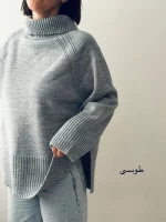 بافت یقه شول قد 70 | فریسایز | در 6 رنگ متنوع - Image 15