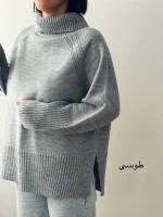 بافت یقه شول قد 70 | فریسایز | در 6 رنگ متنوع - Image 16