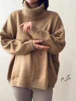 بافت یقه شل لیما | فریسایز قد 65 | در 7 رنگ متنوع - Image 5