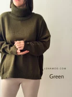 بافت یقه شل لیما | فریسایز قد 65 | در 7 رنگ متنوع - Image 4