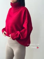 بافت یقه شل لیما | فریسایز قد 65 | در 7 رنگ متنوع - Image 11