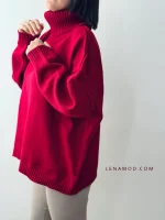 بافت یقه شل لیما | فریسایز قد 65 | در 7 رنگ متنوع - Image 7