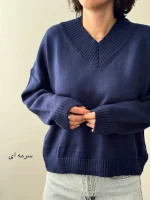 بافت یقه هفت | در 6 رنگ متنوع | فریسایز قد55 دور سینه 125 - Image 12