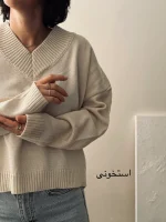 بافت یقه هفت | در 6 رنگ متنوع | فریسایز قد55 دور سینه 125 - Image 2