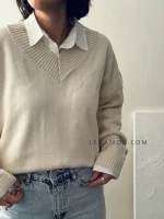 بافت یقه هفت | در 6 رنگ متنوع | فریسایز قد55 دور سینه 125 - Image 9