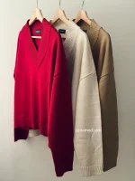 بافت یقه هفت | در 6 رنگ متنوع | فریسایز قد55 دور سینه 125 - Image 3