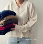 بافت یقه هفت | در 6 رنگ متنوع | فریسایز قد55 دور سینه 125