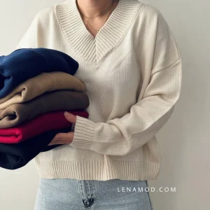 بافت یقه هفت | در 6 رنگ متنوع | فریسایز قد55 دور سینه 125