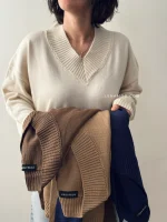 بافت یقه هفت | در 6 رنگ متنوع | فریسایز قد55 دور سینه 125 - Image 13