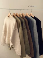 کراپ بافت یقه گرد | فریسایز قد 55 | در7رنگ متنوع - Image 11