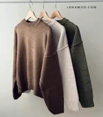 کراپ بافت یقه گرد | فریسایز قد 55 | در7رنگ متنوع