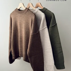 کراپ بافت یقه گرد | فریسایز قد 55 | در7رنگ متنوع