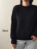 کراپ بافت یقه گرد | فریسایز قد 55 | در7رنگ متنوع - Image 10