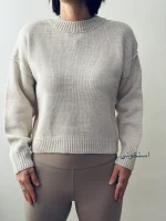 کراپ بافت یقه گرد | فریسایز قد 55 | در7رنگ متنوع - Image 9