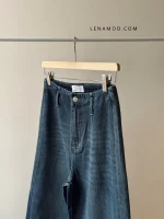 شلوار جین واید لگ | مناسب 36 تا 46 | در دو رنگ متنوع - Image 4