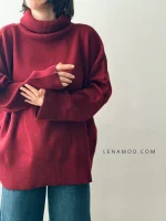 بافت یقه شل زیلان | فریسایز | در 4 رنگ متنوع - Image 7