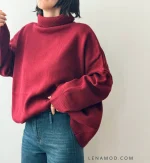 بافت یقه شل زیلان | فریسایز | در 4 رنگ متنوع