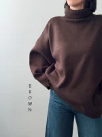 بافت یقه شل زیلان | فریسایز | در 4 رنگ متنوع - Image 5