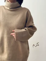 بافت یقه شل زیلان | فریسایز | در 4 رنگ متنوع - Image 4