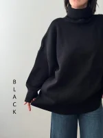 بافت یقه شل زیلان | فریسایز | در 4 رنگ متنوع - Image 9