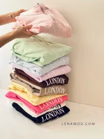 سوییشرت نیم زیپ مناسب خانم و آقا | فریسایز | در 10 رنگ متنوع - Image 13