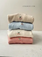 بافت یقه گرد گلی | فریسایز | در رنگ های متنوع - Image 10